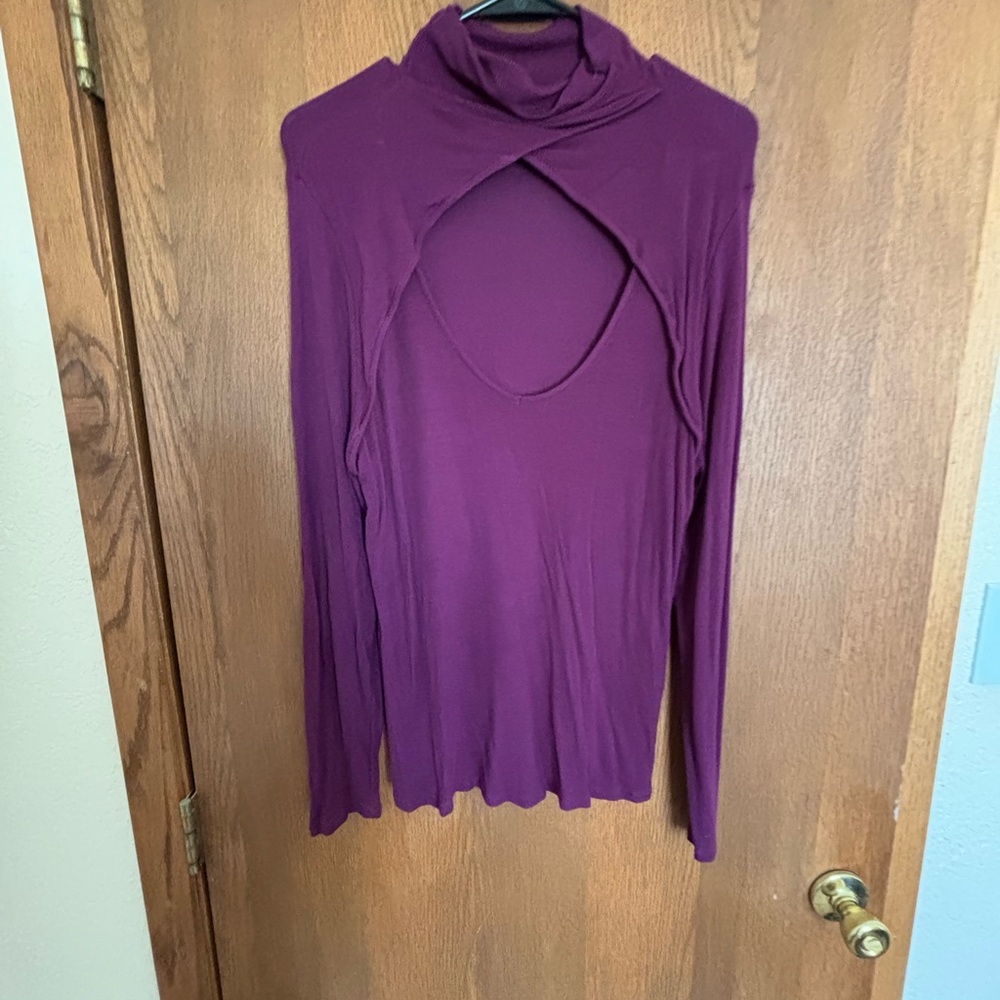 VENUS Plum Long Sleeve Top